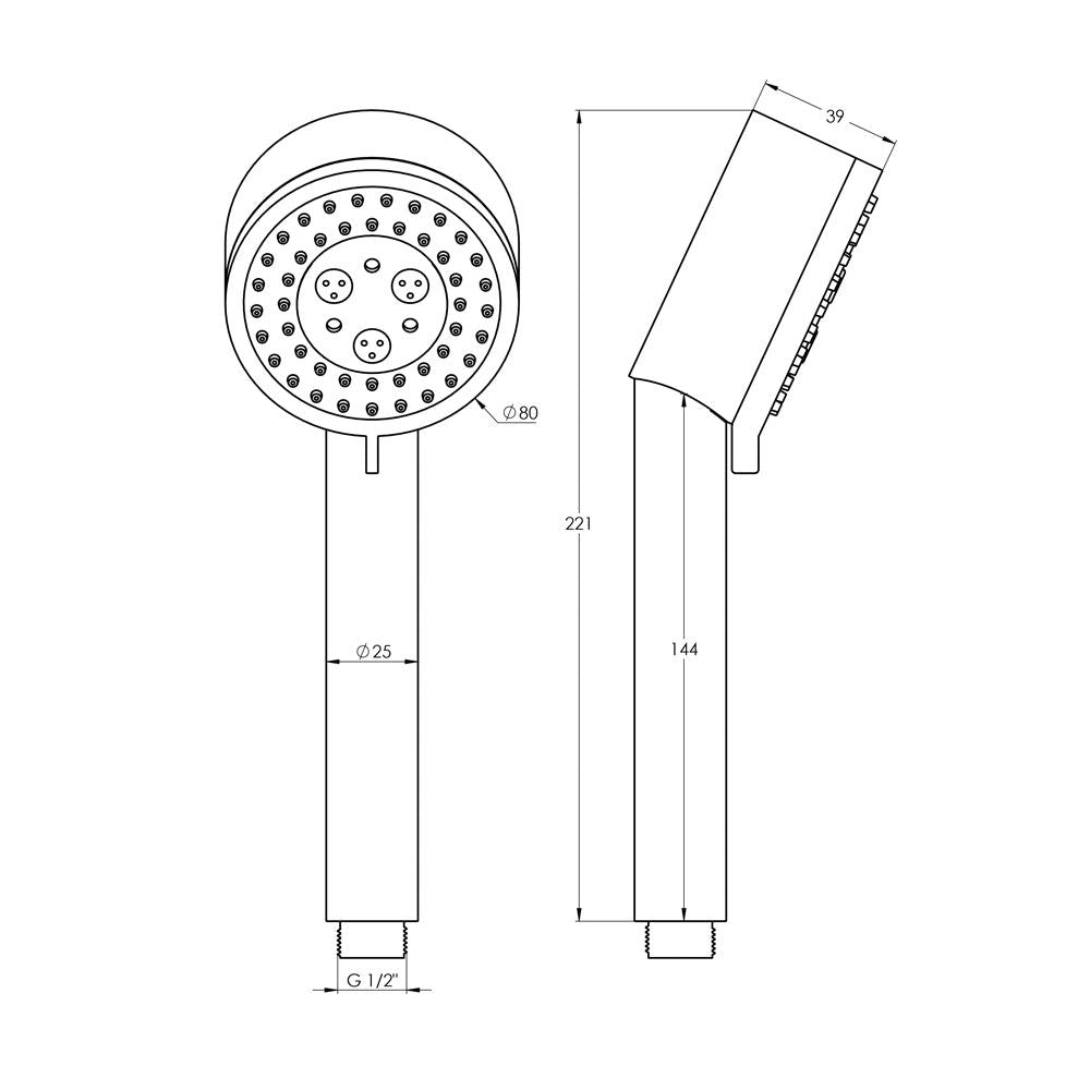 Handbrause Serie 190 Kunststoff