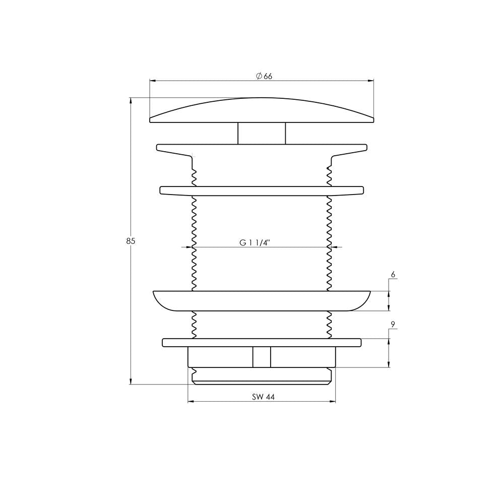 Treos Schaftventil 1 ¼''